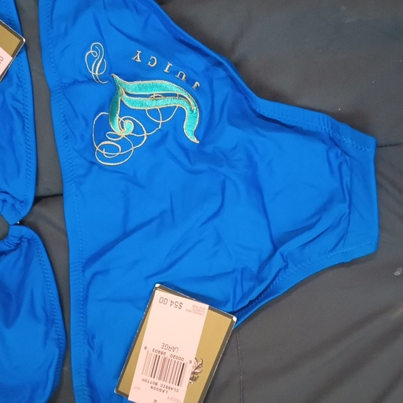 Juicy Couture Bikini Lagoon Halter Top Classic Btm LG NWT - Picture 3 of 8